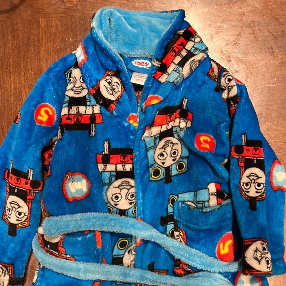 Thomas the Train boys bathrobe toddler 2T